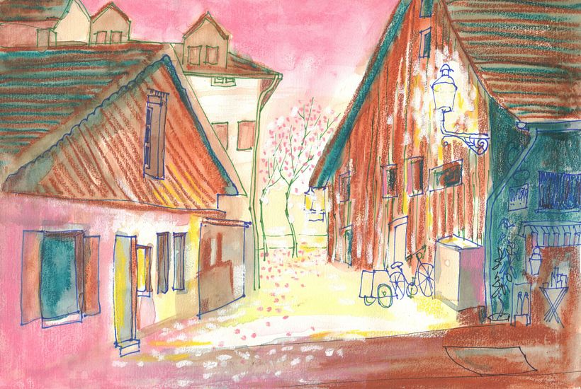 Mein Kursprojekt: Moderne Urban Sketching-Techniken in Mixed Media 2