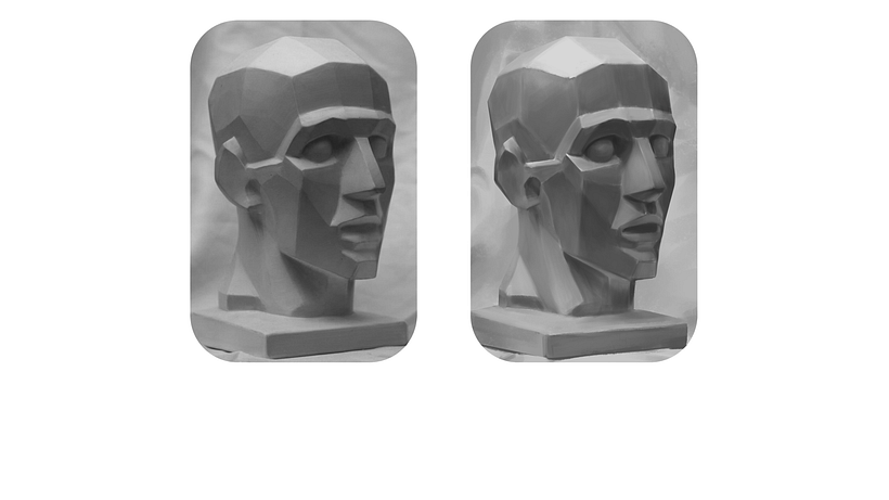 Finished Asaro head study