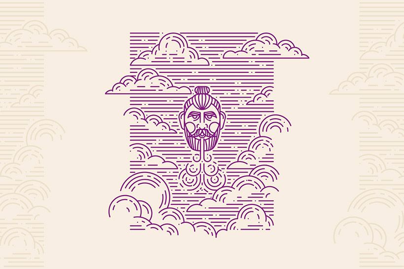 Ilustración de Bóreas.