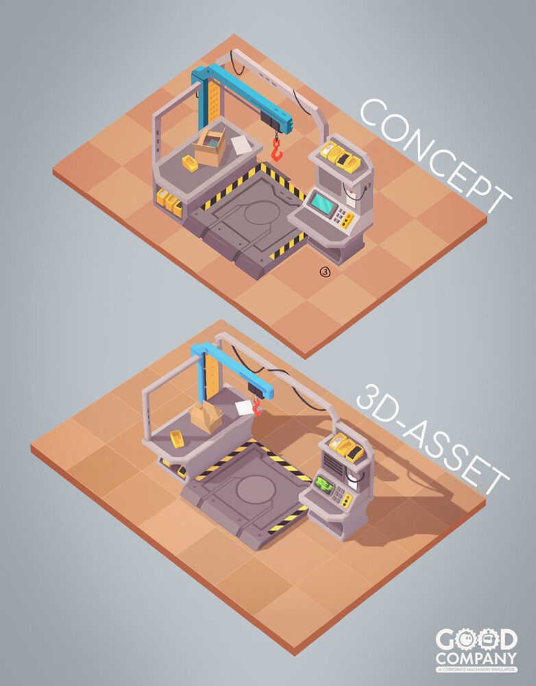 assembly table concept vs 3D model
