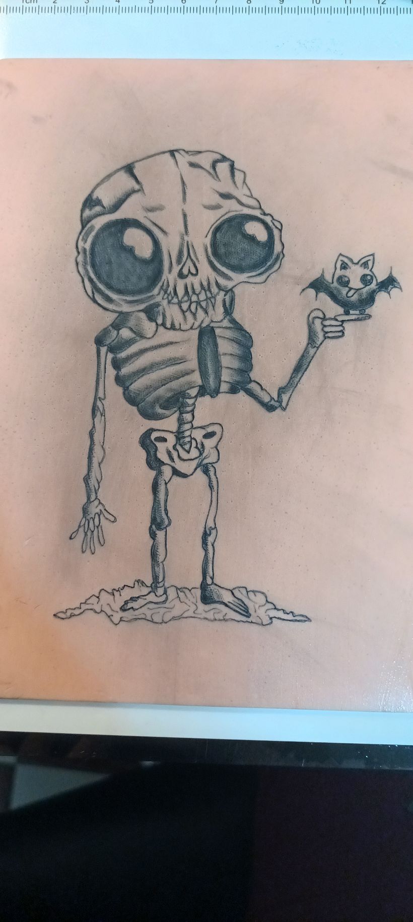 Practicas en piel sintetica_los primeros tatuajes 2
