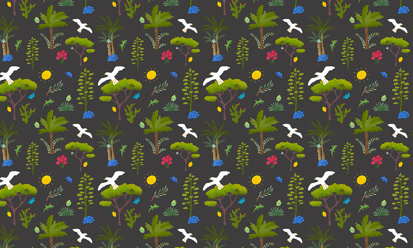 Mon projet du cours : Illustration numérique de motifs inspirés de la faune et la flore 8