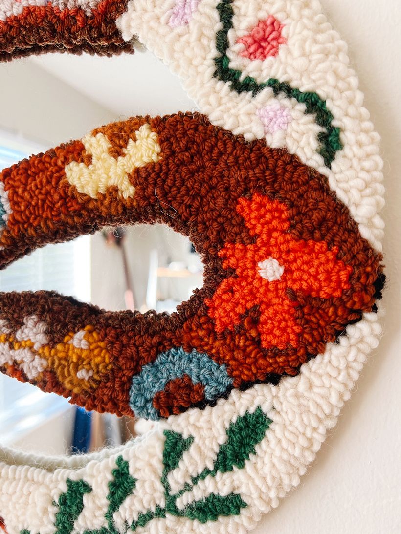 Snake punch needle mirror 3