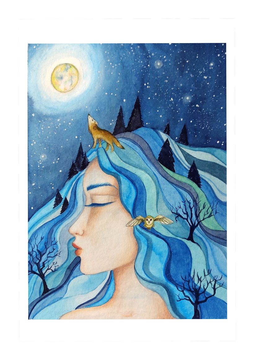 My project for course: Watercolor Techniques for Dreamlike Illustrations 2