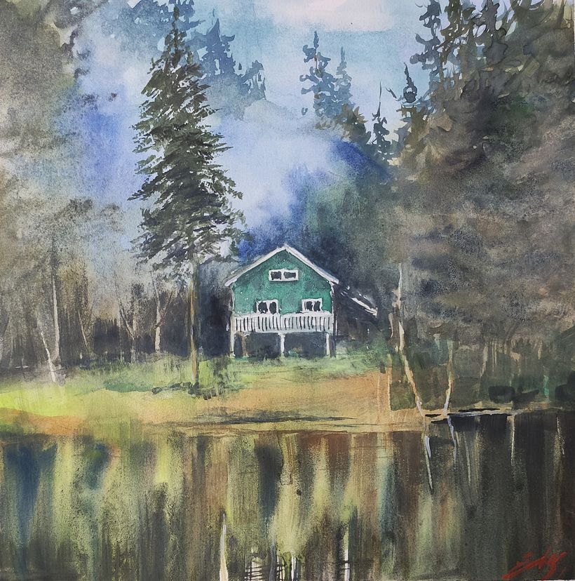 Cabaña en bosque, colaboración junto a Fabriano 2