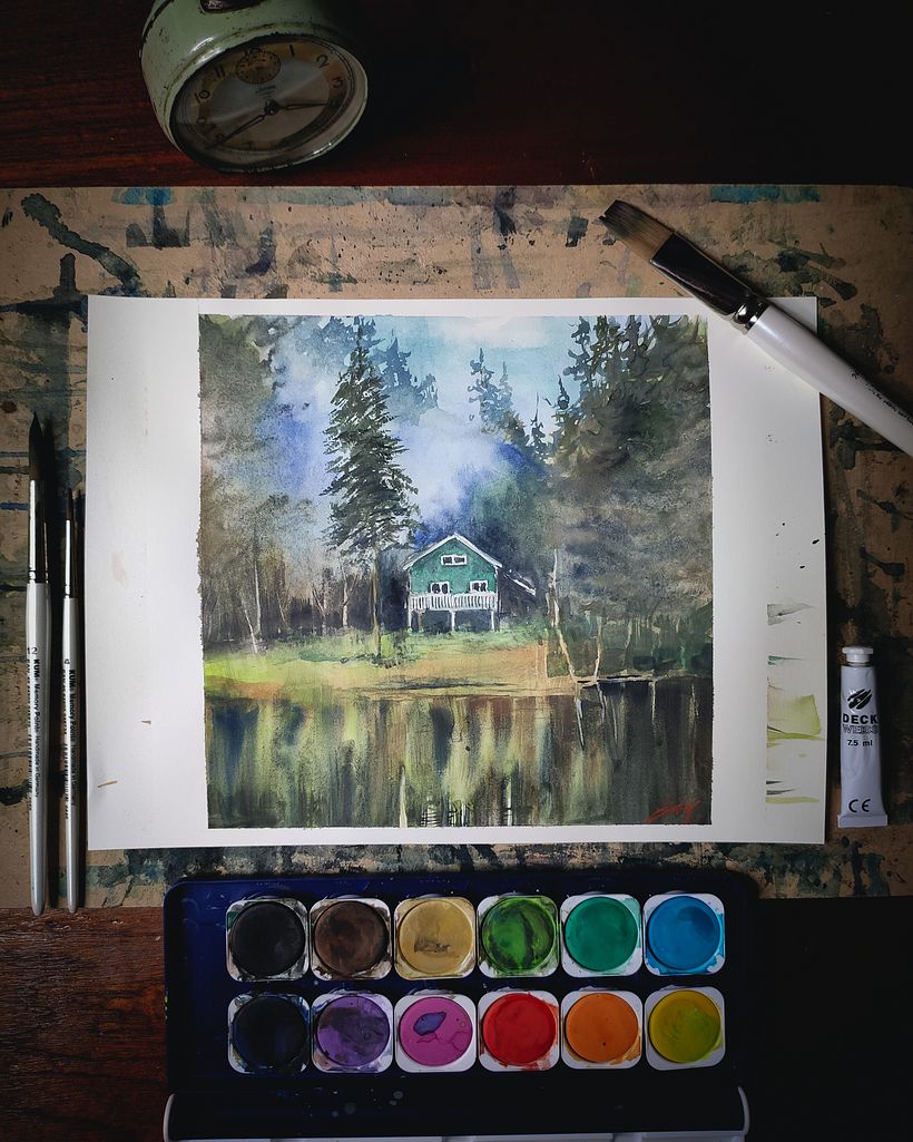 Cabaña en bosque, colaboración junto a Fabriano 3