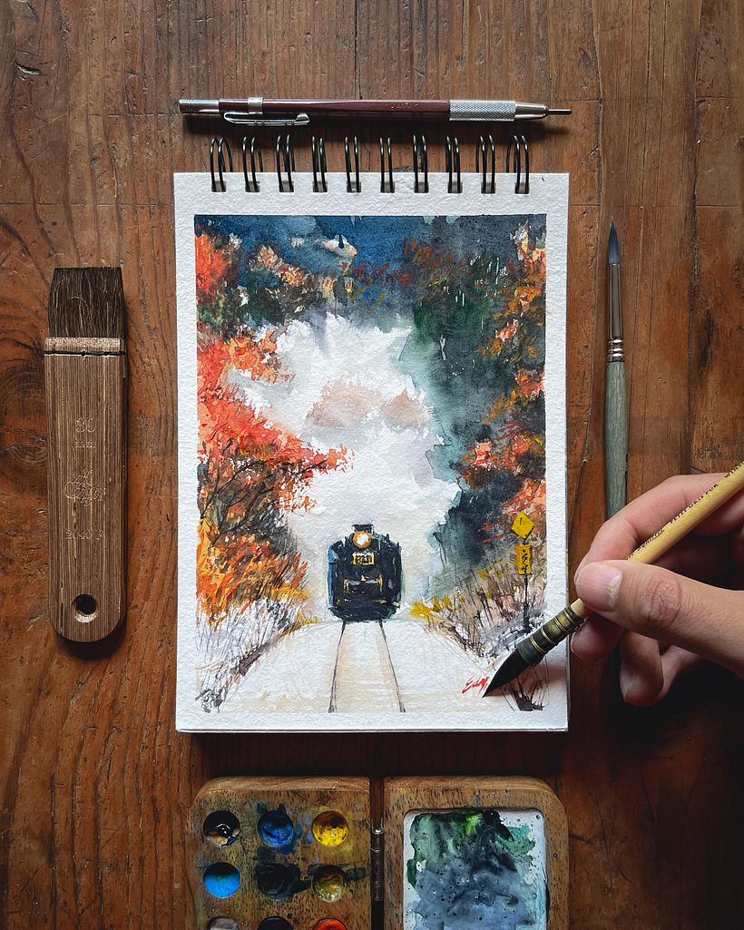 Tren en vía 3