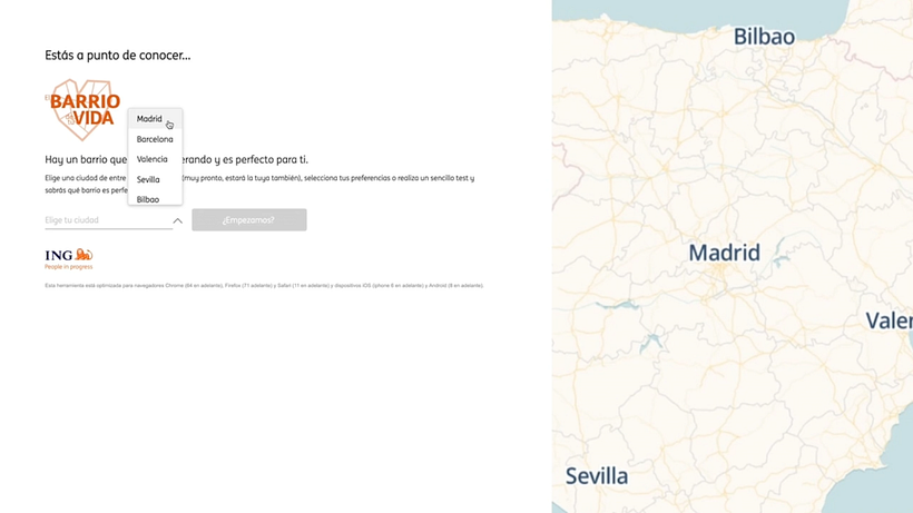 "Elige bien tu barrio", proyecto de data driven branded content para ING 5