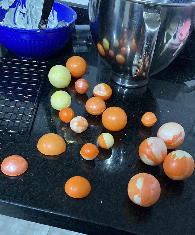 Nunca había hecho esferas de chocolate pero fue todo un reto muy divertido y con un resultado maravilloso
