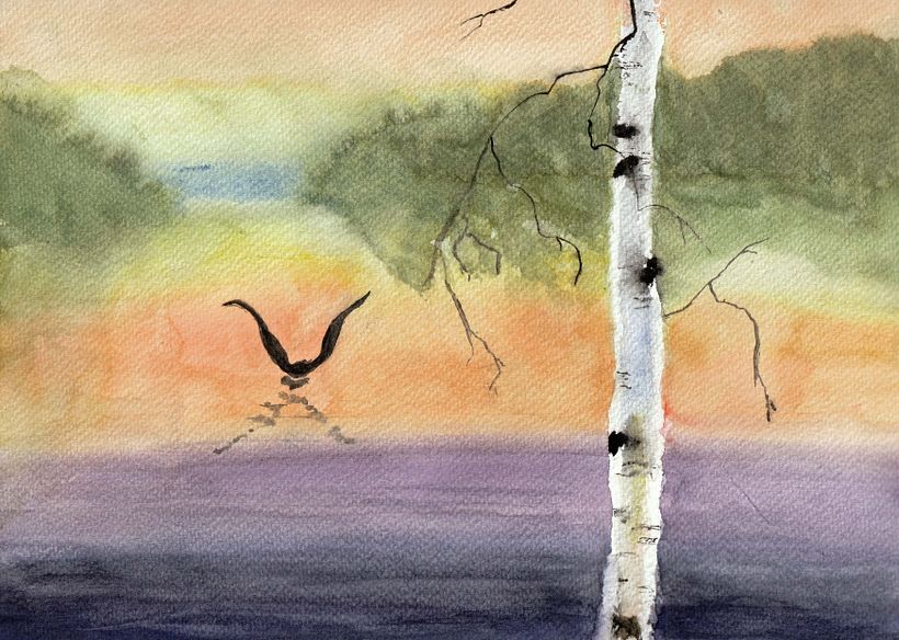 My project for course: Atmospheric Landscapes in Watercolor  1