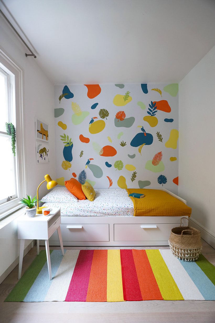 Bedroom that I  painted and styled - a collaboration with Disney & Crown paints to celebrate the release of film Encanto.