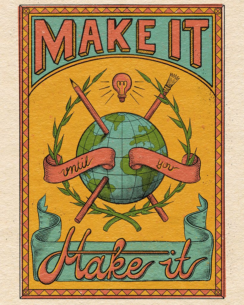 Final project for David Leutert’s Domestika course on handlettering