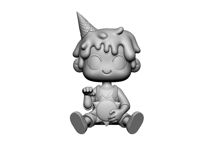 After several adjustment for easier production process, I finally make a proper model for 3D printing.
