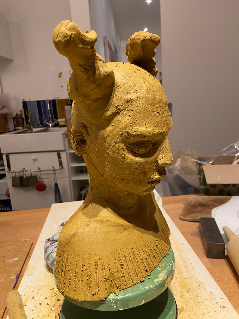 Mein Kursprojekt: Einführung in das Töpfern von figurativen Skulpturen 2
