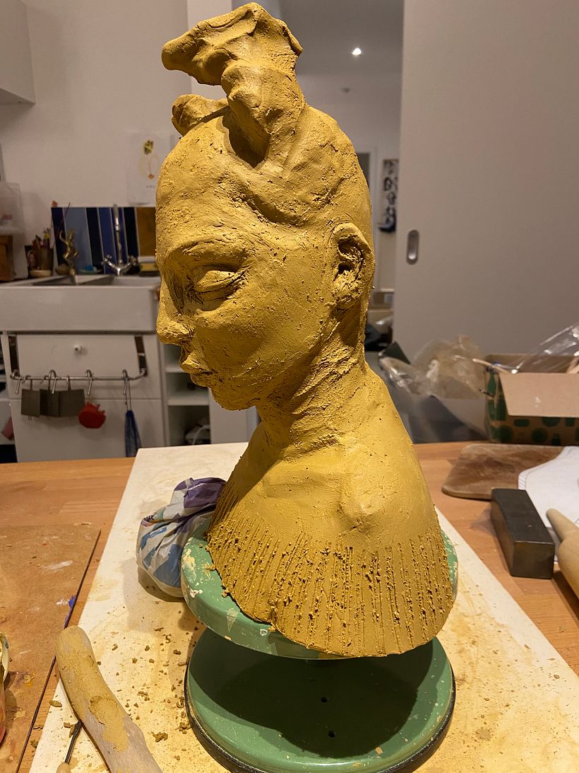 Mein Kursprojekt: Einführung in das Töpfern von figurativen Skulpturen 3