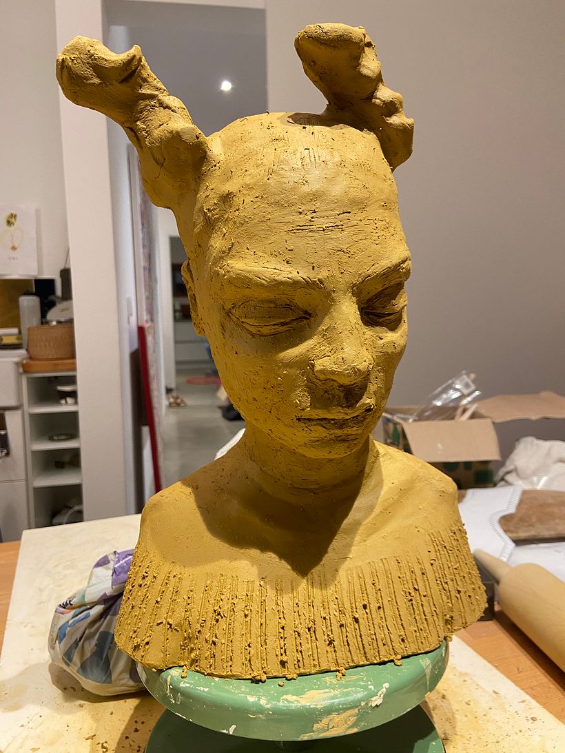 Mein Kursprojekt: Einführung in das Töpfern von figurativen Skulpturen 4
