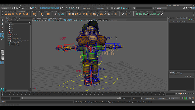 Mi Proyecto del curso: Rigging y deformación de un personaje 2