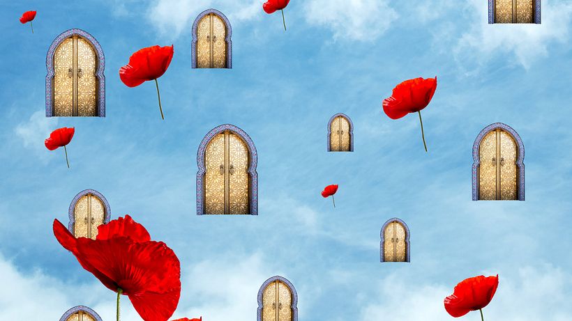 Collage "Huracán de flores" 13