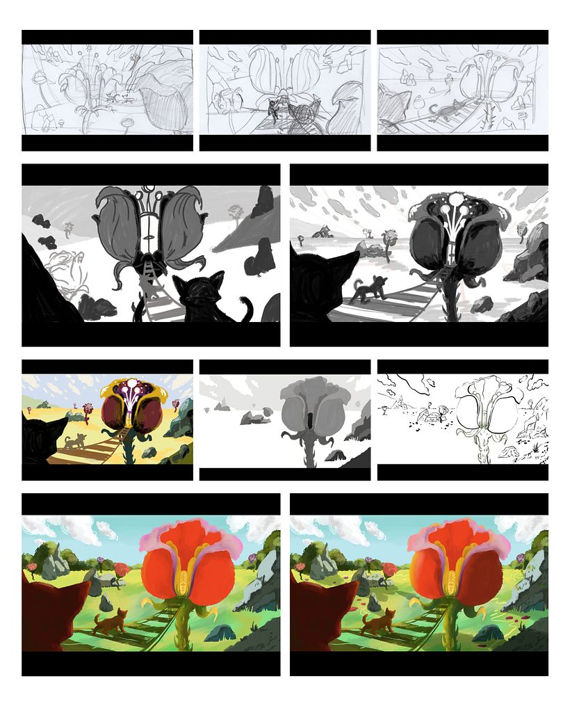 processus de création de l'illustration