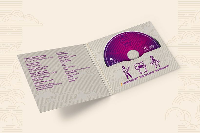 Digipack, abierto.