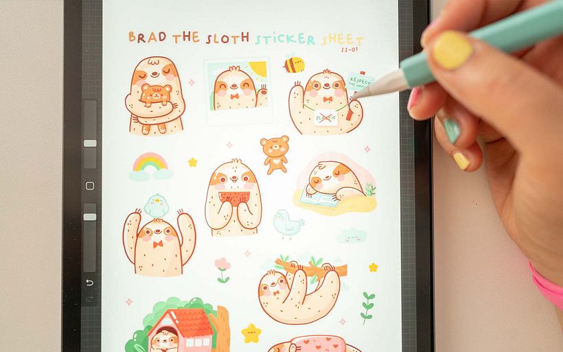 In her course, Ilaria shares how to design and print a kawaii sticker set.