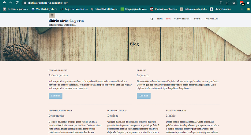 Projeto: Wordpress_Blog diário atrás da porta 5