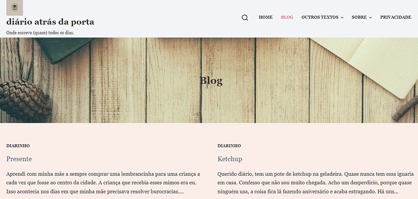 Projeto: Wordpress_Blog diário atrás da porta 4