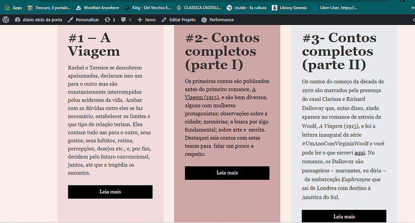 Projeto: Wordpress_Blog diário atrás da porta 8