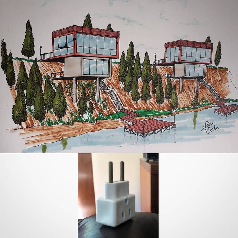 Releituras com perspectiva para desenhos arquitetônicos 6