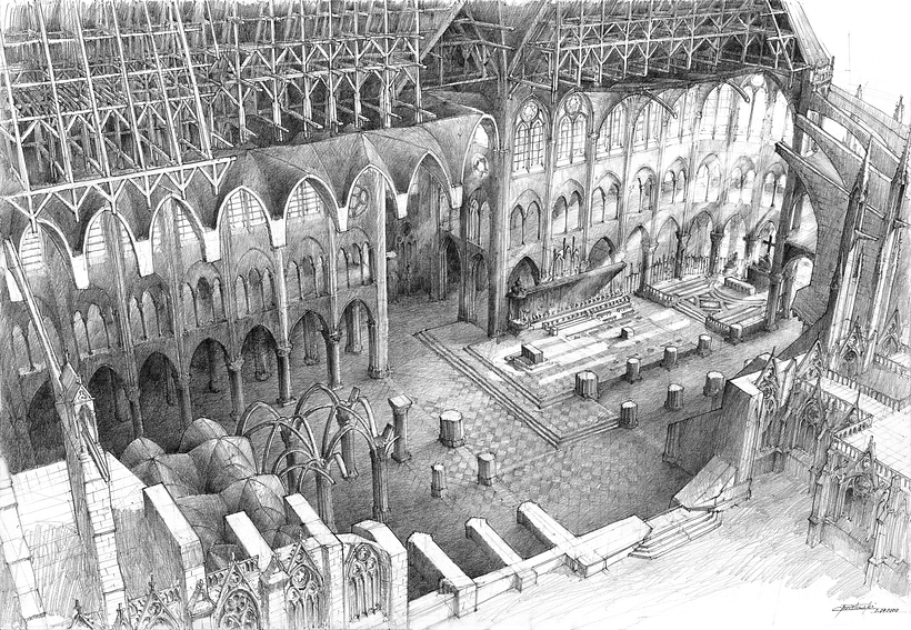 Pencil Architecture Drawings 1