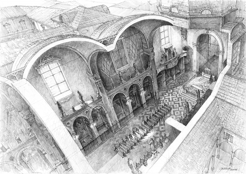 Pencil Architecture Drawings 3