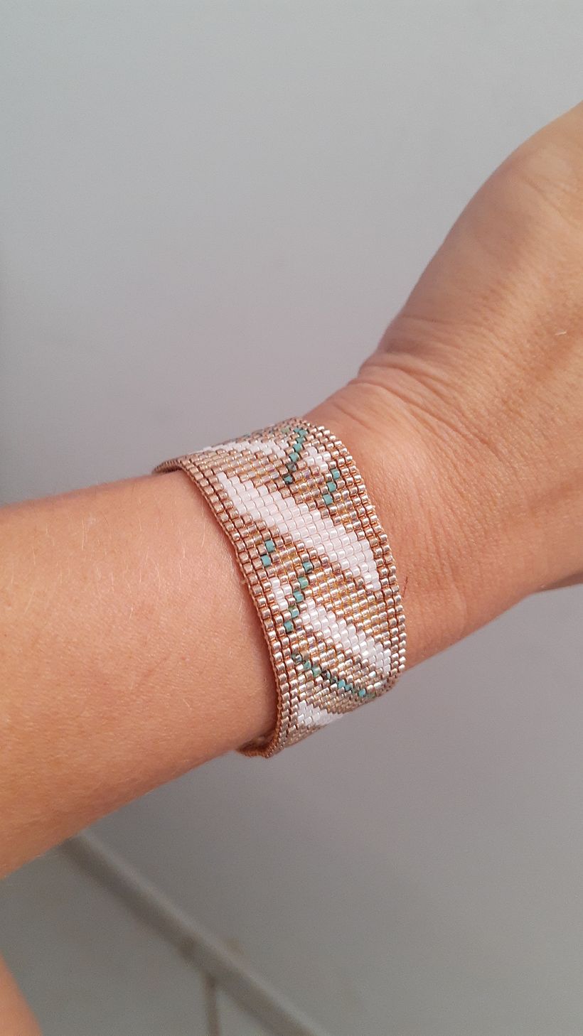 Meu projeto do curso: Design de bijuteria: crie patterns elegantes com miçangas 1