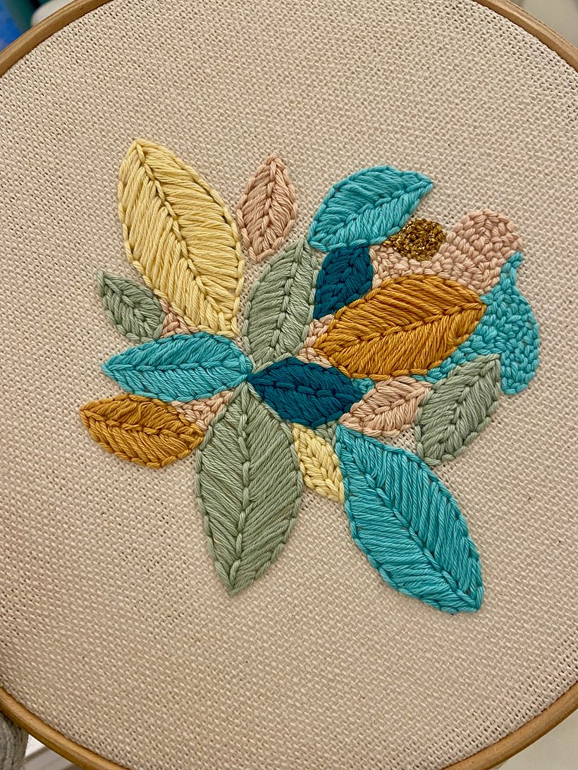 Mi Proyecto del curso: Bordado XL con aguja mágica 2