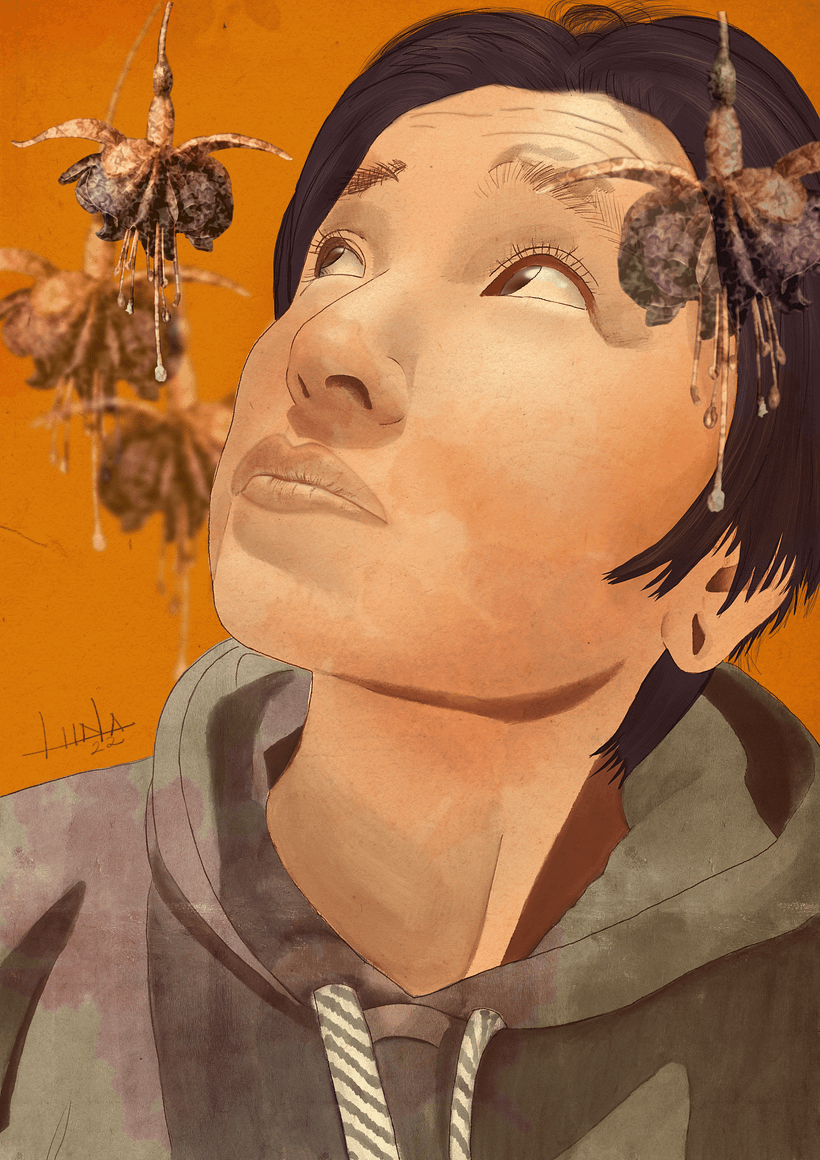Meu projeto do curso: Retrato Ilustrado com Procreate 1