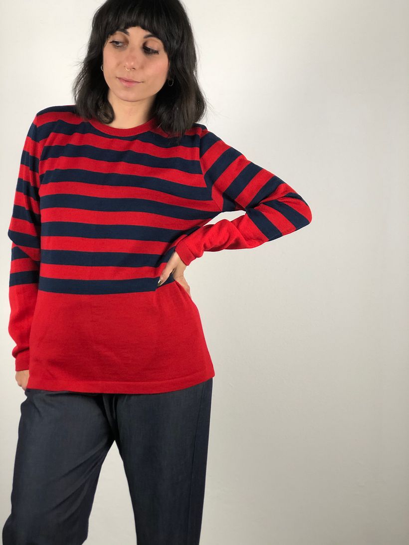 Collezione 2021 : cardigan in lana merino  di recupero lavorazione rasata 