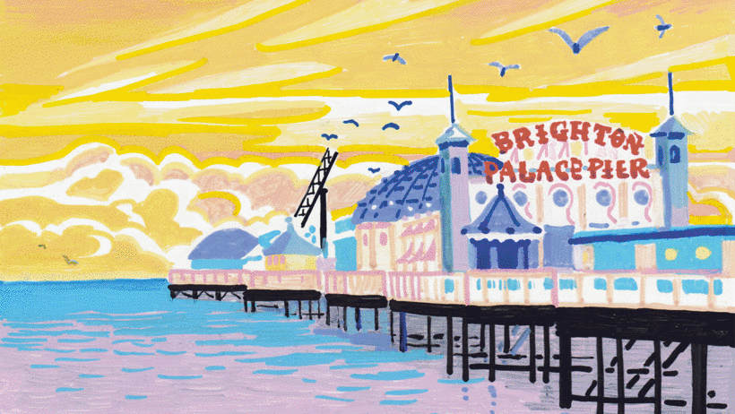Acrylic marker works by Angela Pan show how diversely this material can be used.
