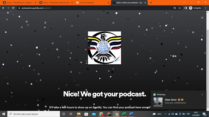 cuando aceptaron mi podcast en spotify
