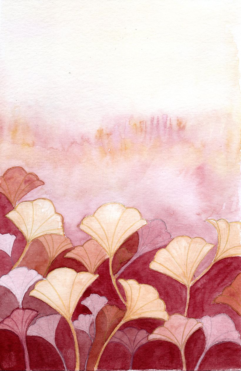 Meu projeto do curso: Técnicas de aquarela negativa para ilustração botânica 1