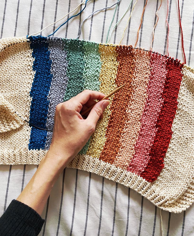 baby rainbow blanket 3