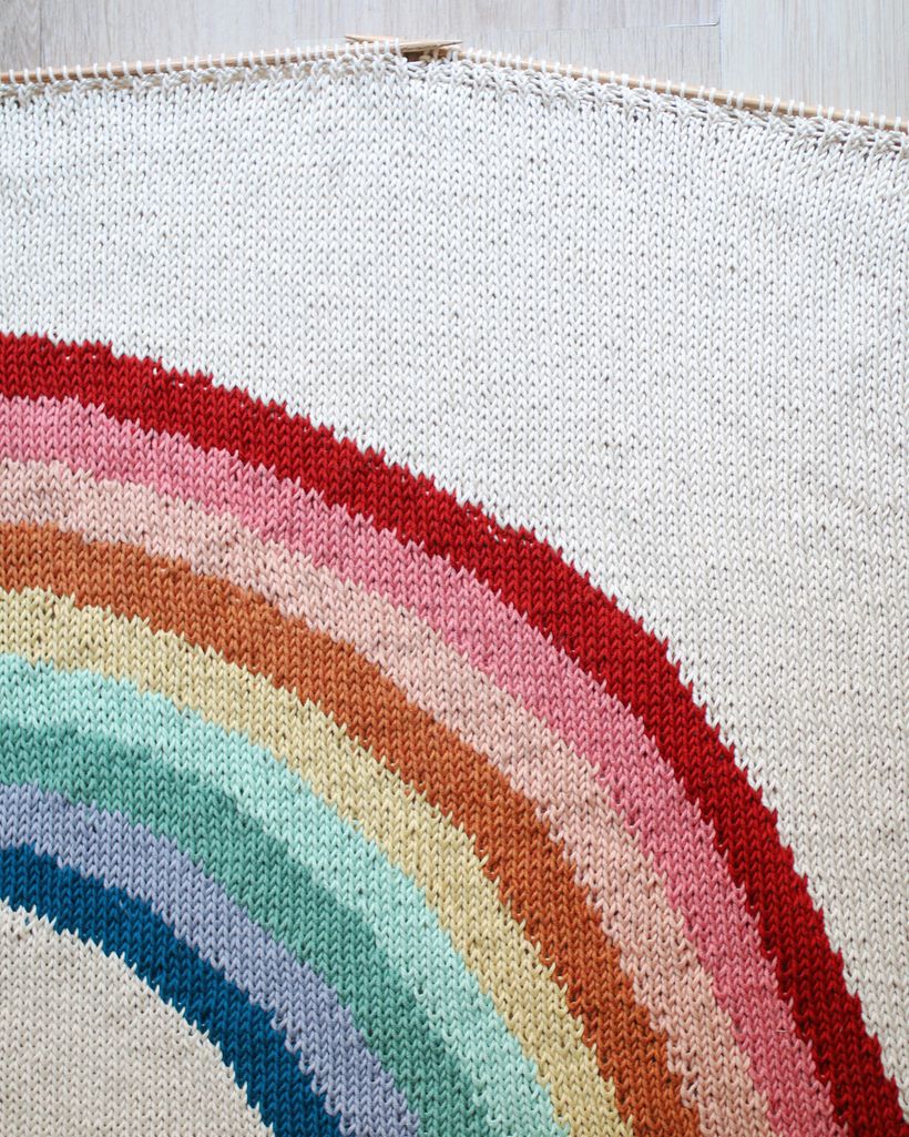 baby rainbow blanket 2