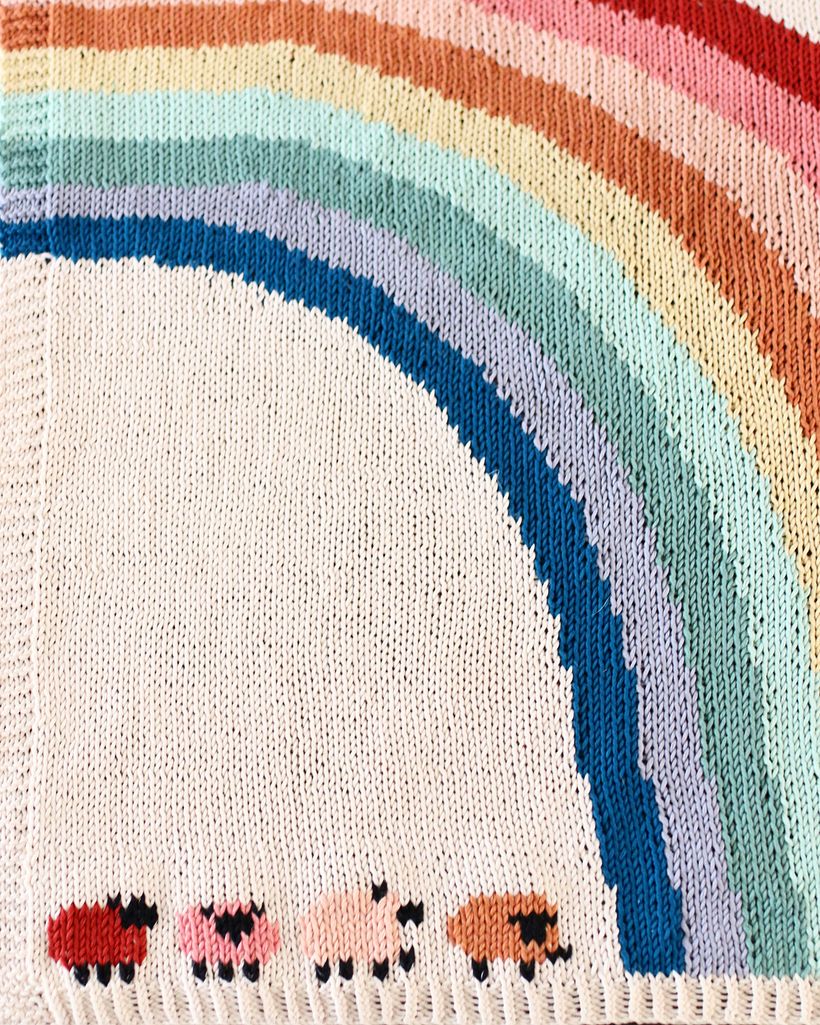 baby rainbow blanket 3