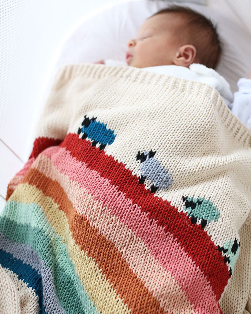 baby rainbow blanket 4