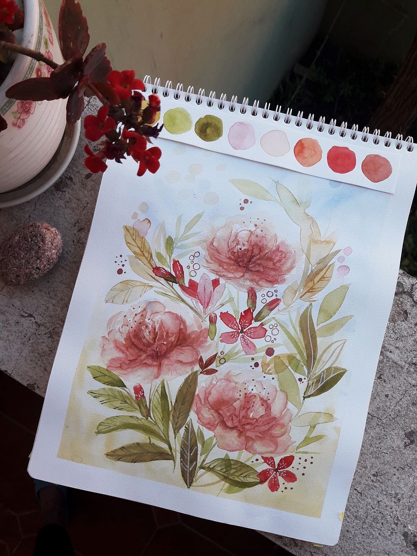 My project for course: Artistic Floral Watercolor: Connect with Nature 1