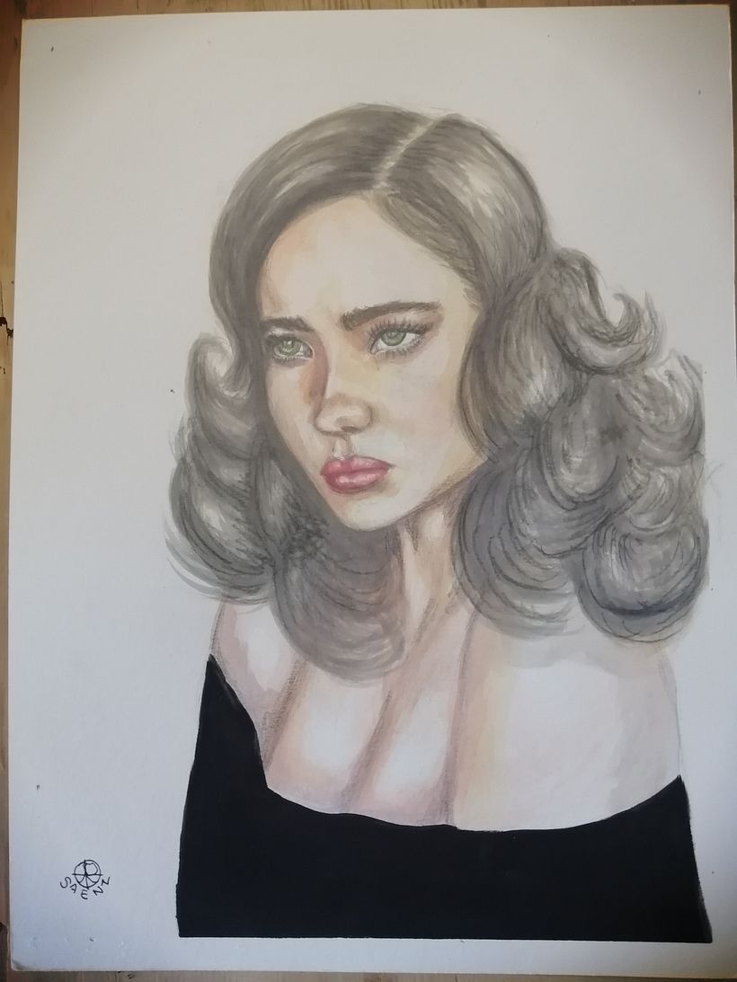 Mi Proyecto del curso: Retrato en acuarela a partir de una fotografía 2