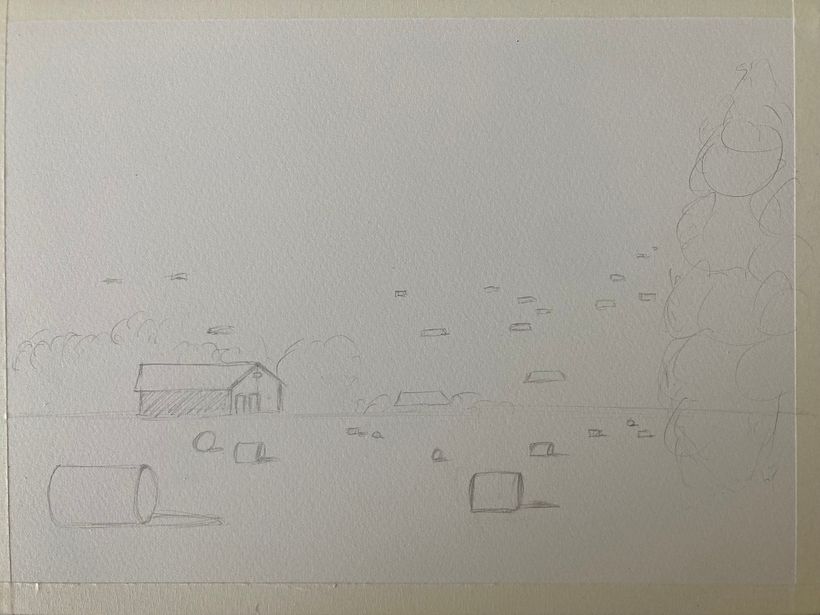 My project for course: Watercolor Landscapes: Experimental Tools and Techniques 1