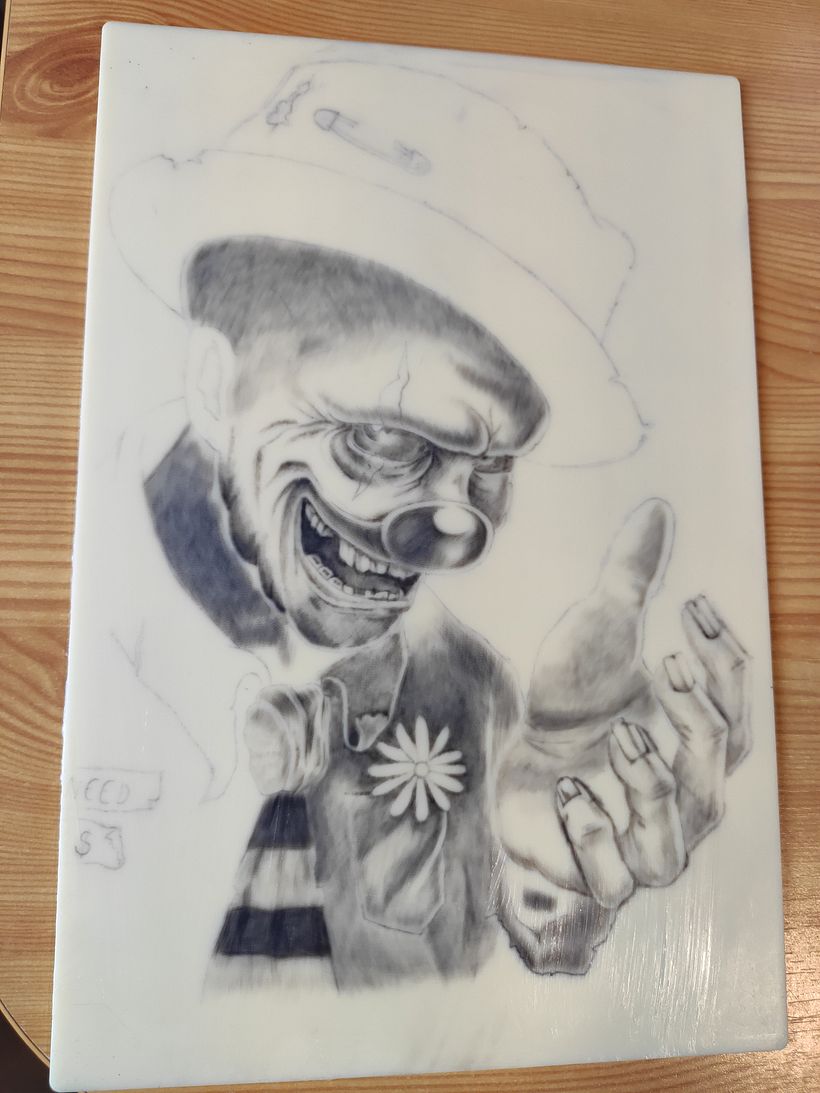 clown - Traditionelle Illustration