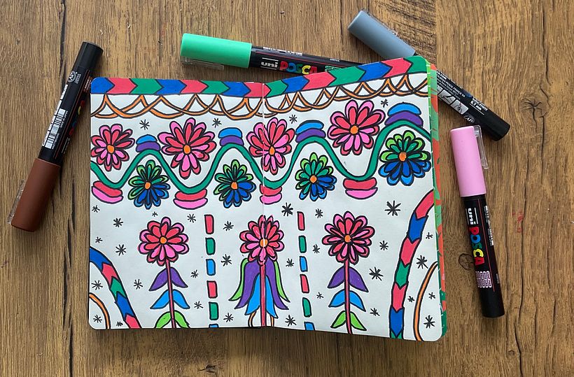 My project for course: Botanical Patterns in a Sketchbook: Conquer the Blank Page 6