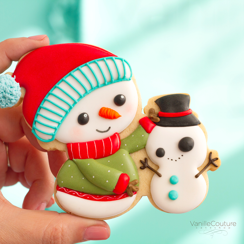 Galleta Muñeco de nieve con mini