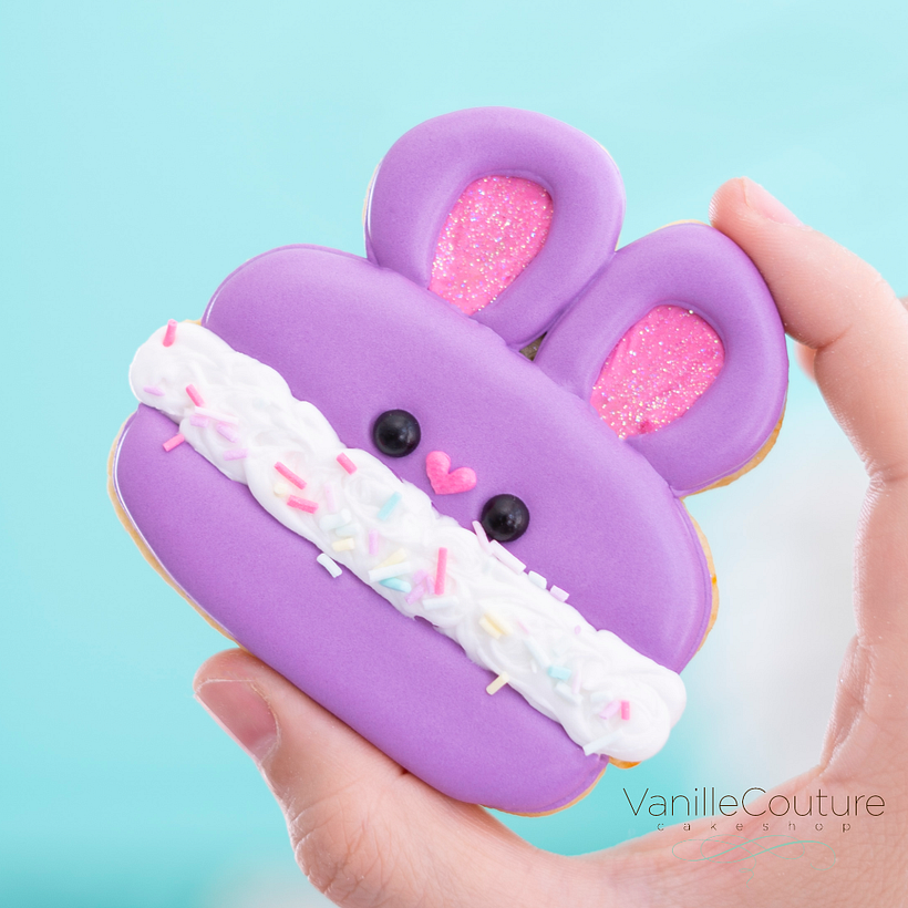 Galleta macaron de conejo