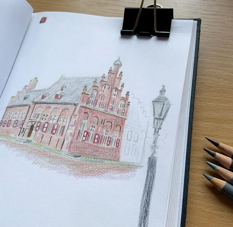 The city is full of charming medieval buildings.